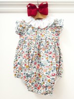 Sal and Pimenta Liberty Blue Betsy Romper