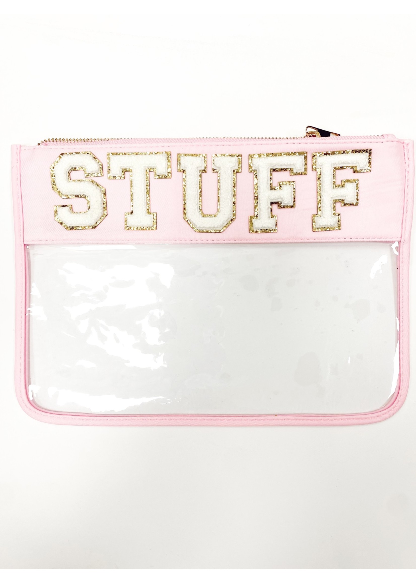 Queens Designs Clear Pouch with Letters