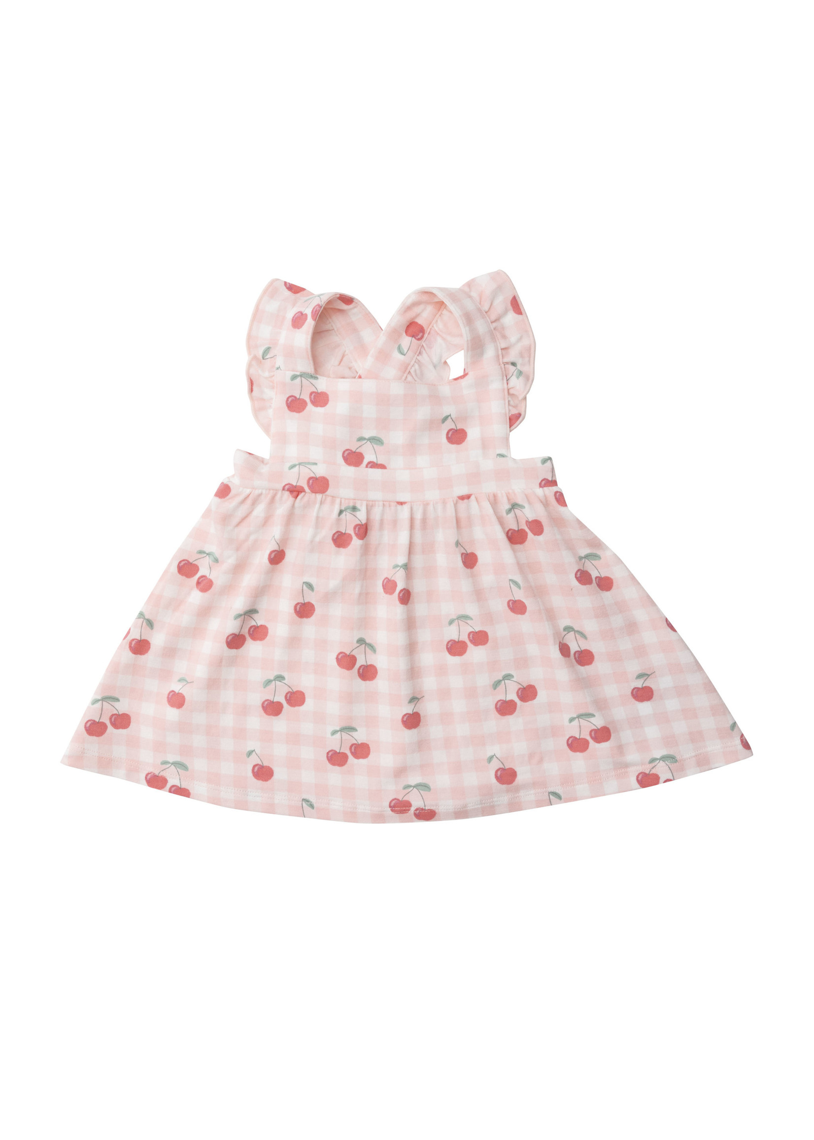 Angel Dear Cherry Pink Pinafore Top and Bloomer
