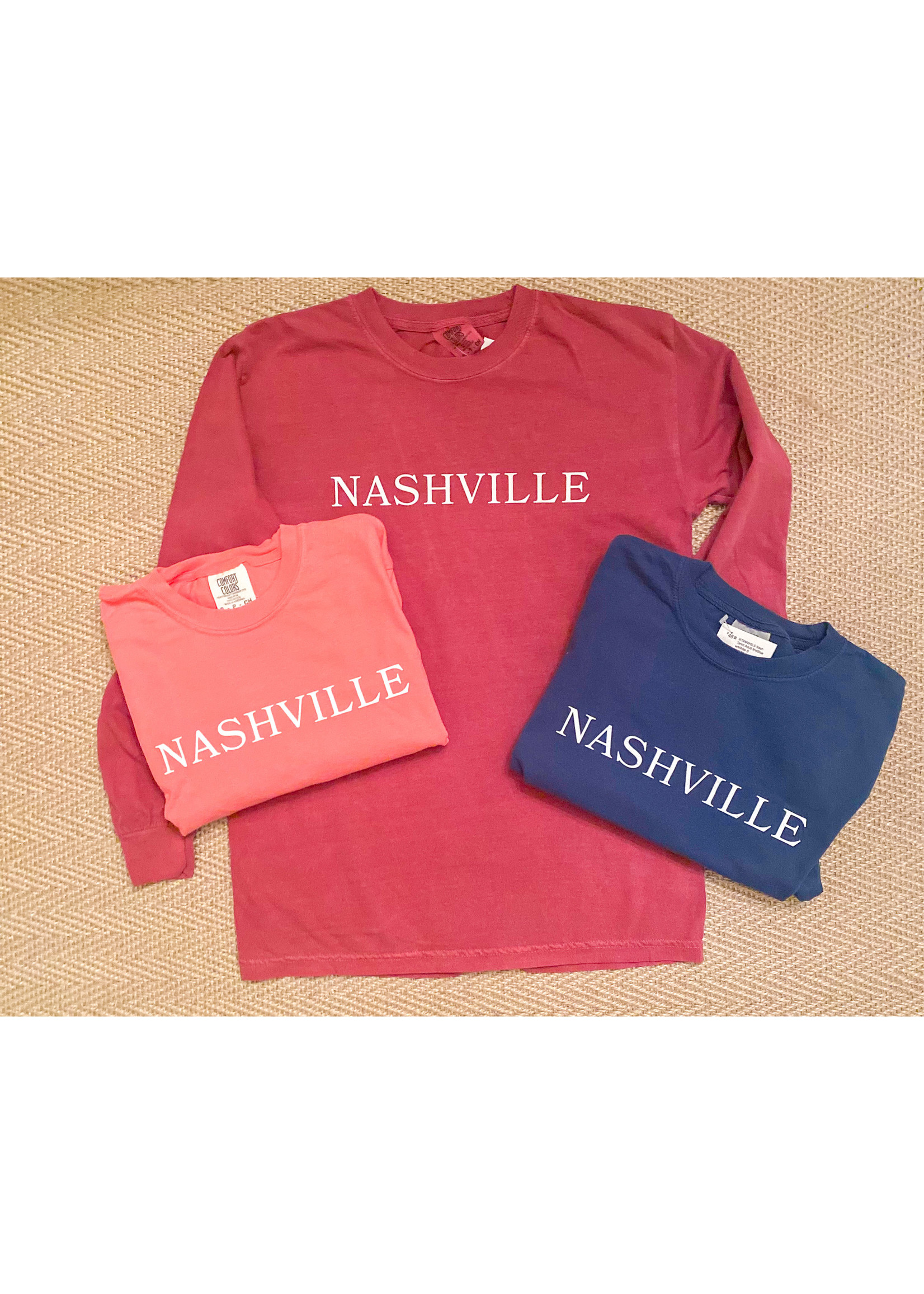 Simplistated Nashville Long Sleeve Tshirt Adult