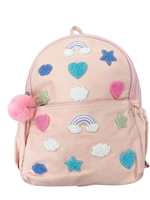 Tiana Designs Beaded Pink Stars & Rainbows Backpack