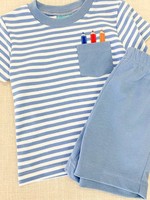 Claire and Charlie Claire & Charlie Gingham Boy Short Set - Crayons