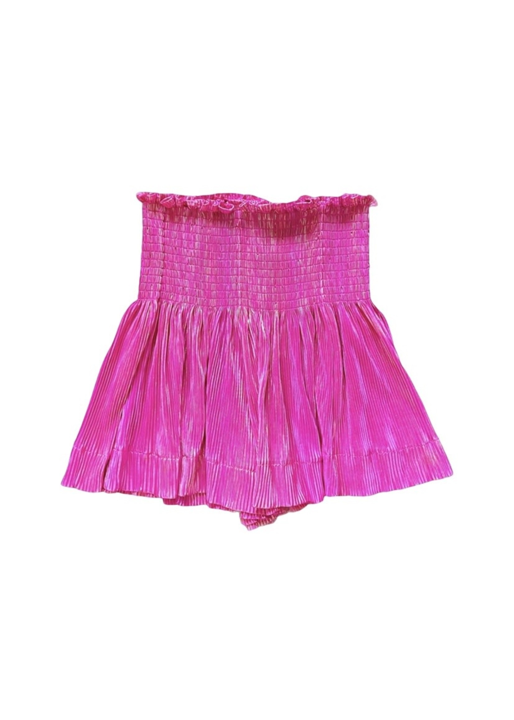 Queen of Sparkles Queen Of Sparkles Hot Pink Pleat Swing Shorts