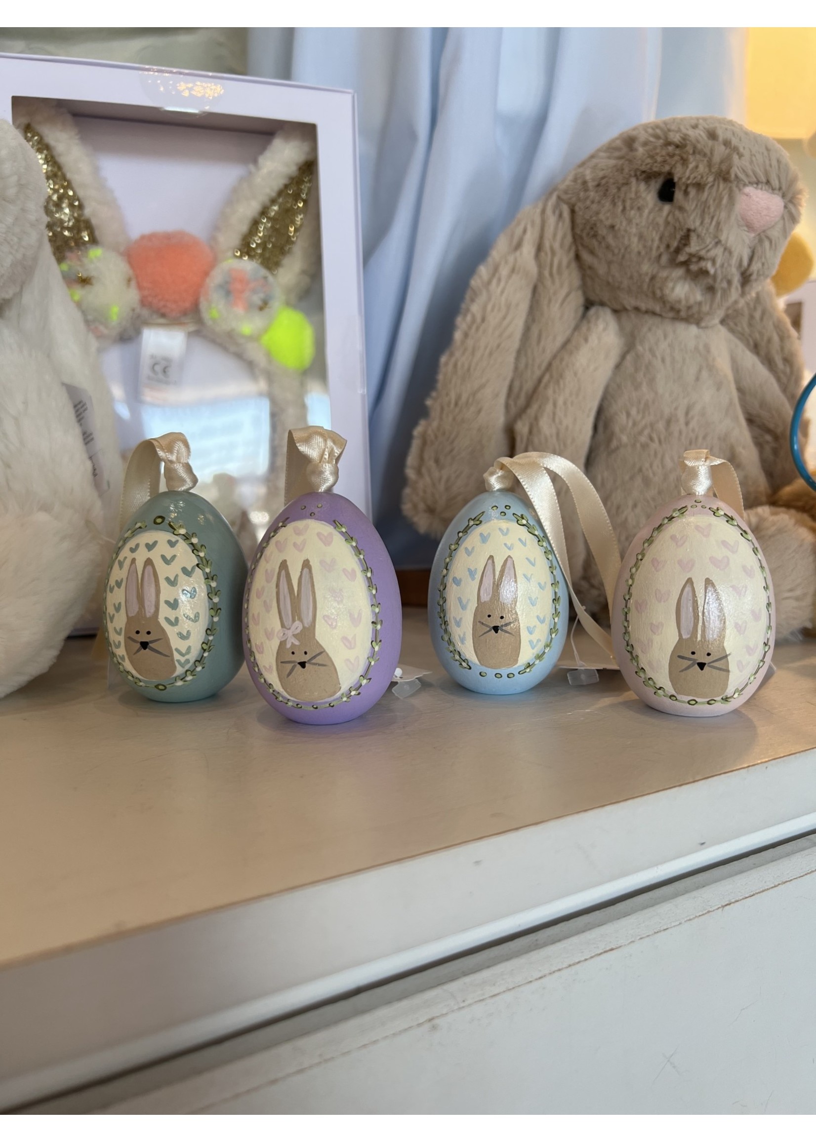 Girlies Hand Painted Wooden Eggs