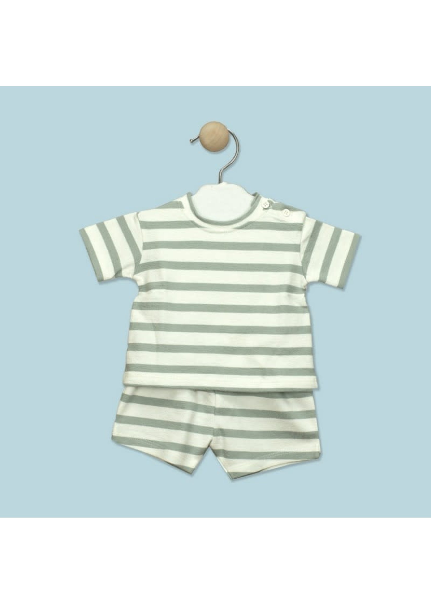 Babidu Grey Striped Boy Set