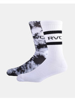 RVCA 2 PK Tie Dye Sock - Blk