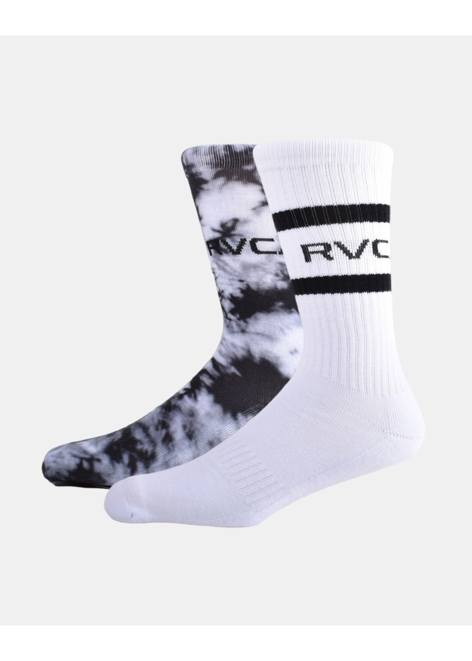 RVCA 2 PK Tie Dye Sock - Blk
