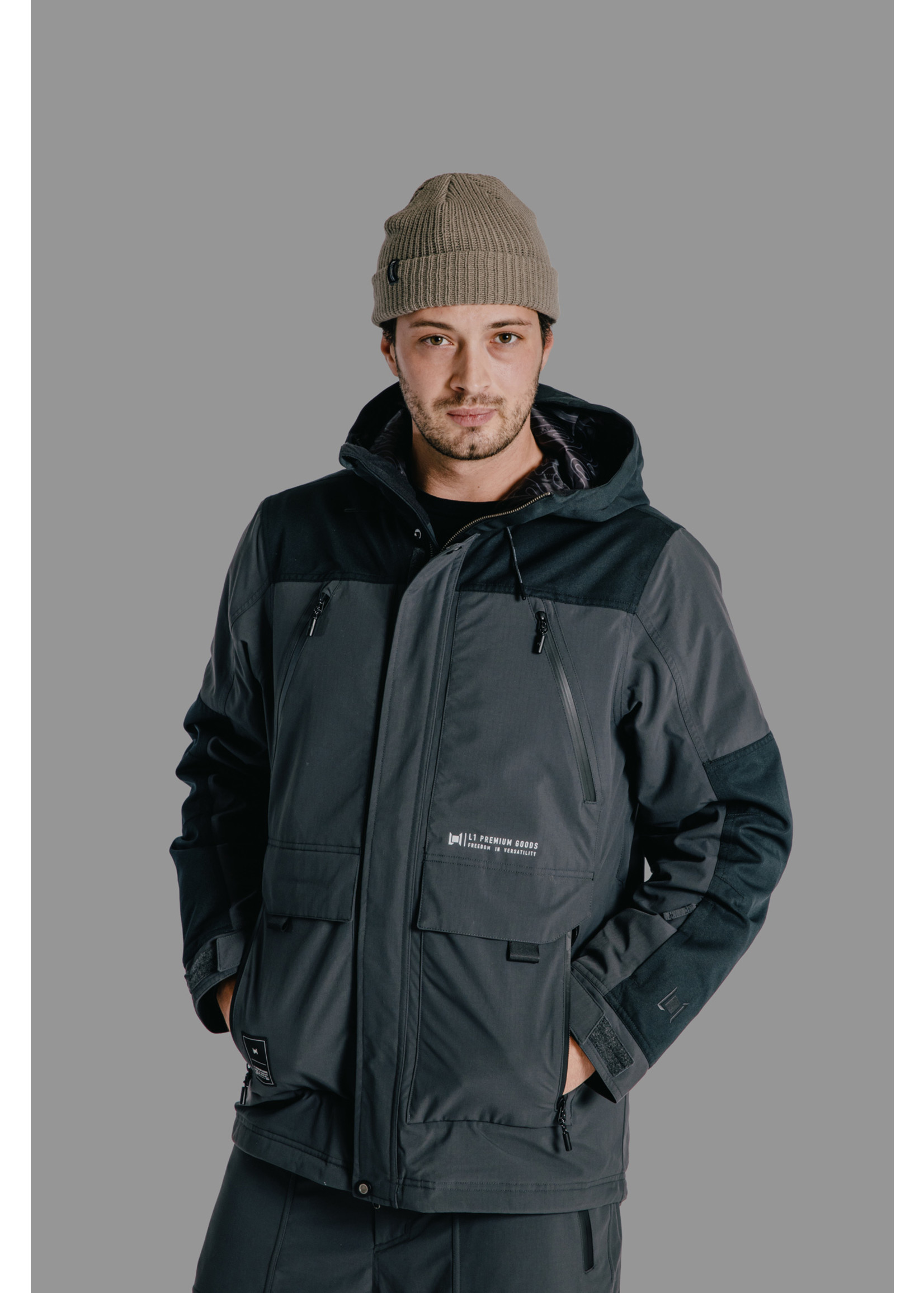 Giacca snowboard L1 Williams uomo nero