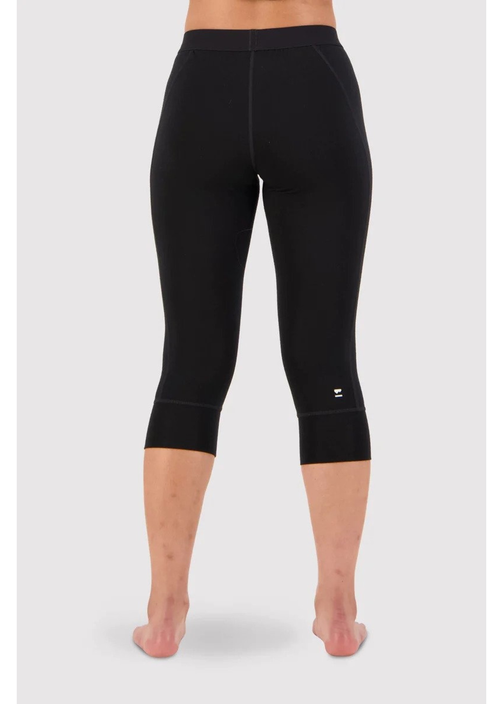 Cascade Merino Flex 3/4 Legging - Black - Mons Royale Canada