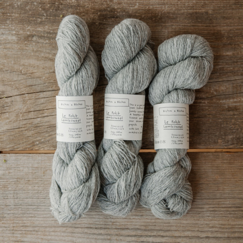 Biches & Bûches Biches & Buches Le Petit Lambswool Light Grey