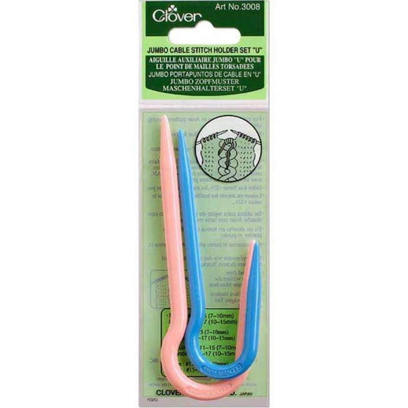 Clover Clover Cable Needle ''U'' Jumbo stitch holder
