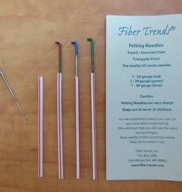 Fiber Trends Fiber Trends Felting Needles Assorted 4 pack (gauge 36, 38,40)