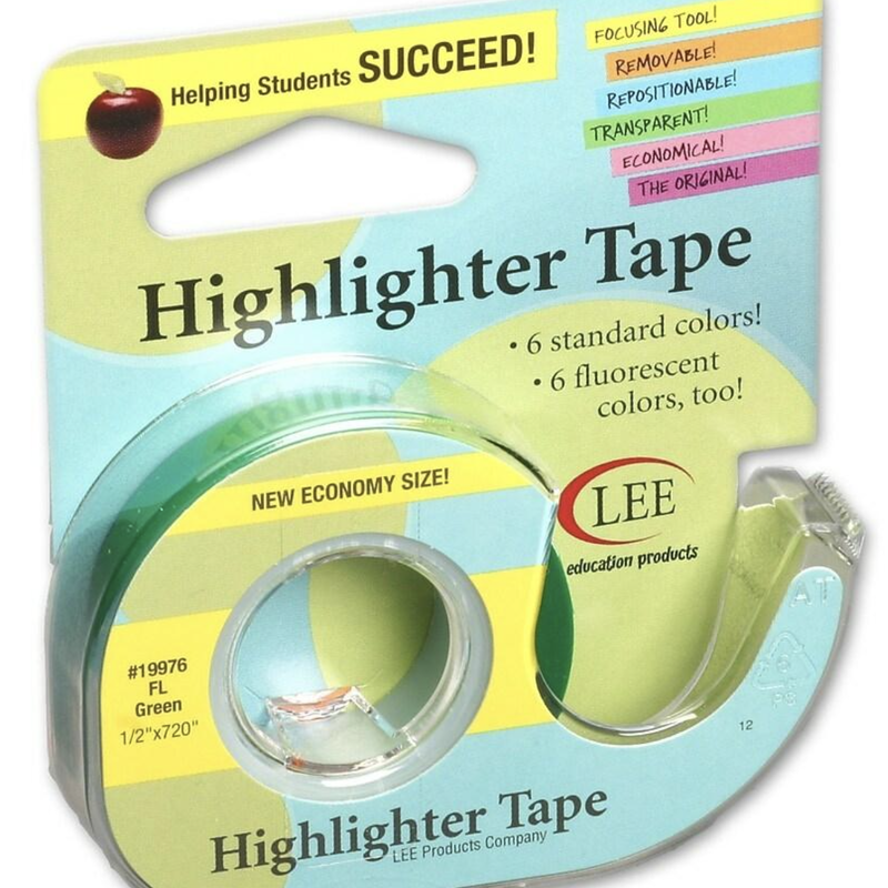 Lee Products Highlighter Tape Green