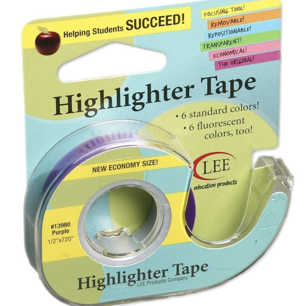 Lee Products Highlighter Tape Purple