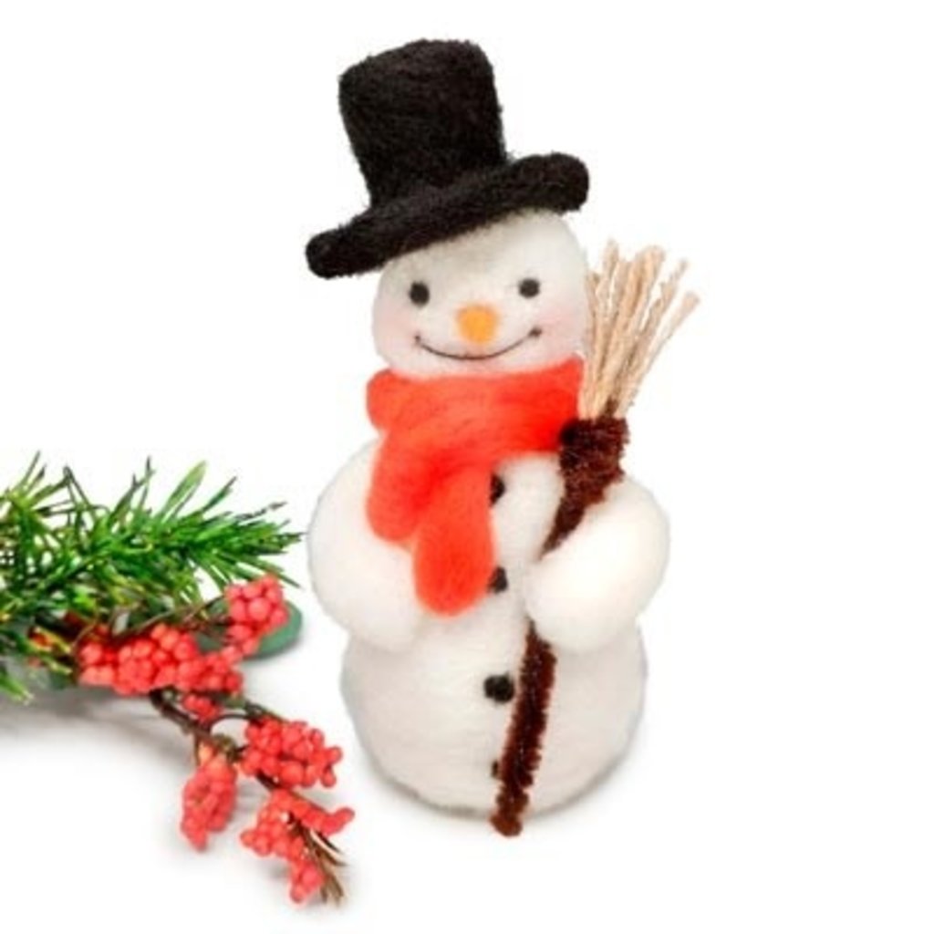 Crafty Kit Co. Needle Felting Kit - Jolly Snowman