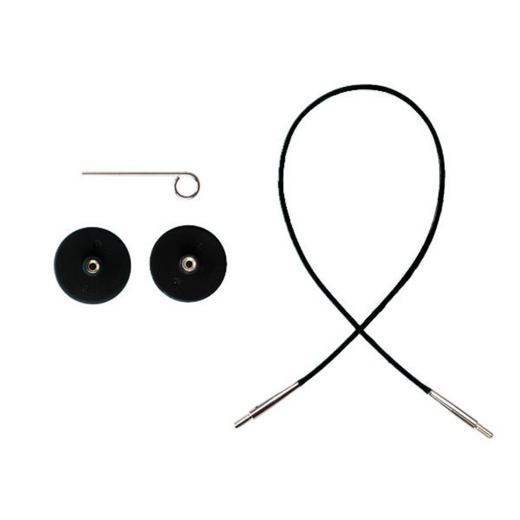 Knit Picks Knit Picks Interchangeable Cable - Black 24"