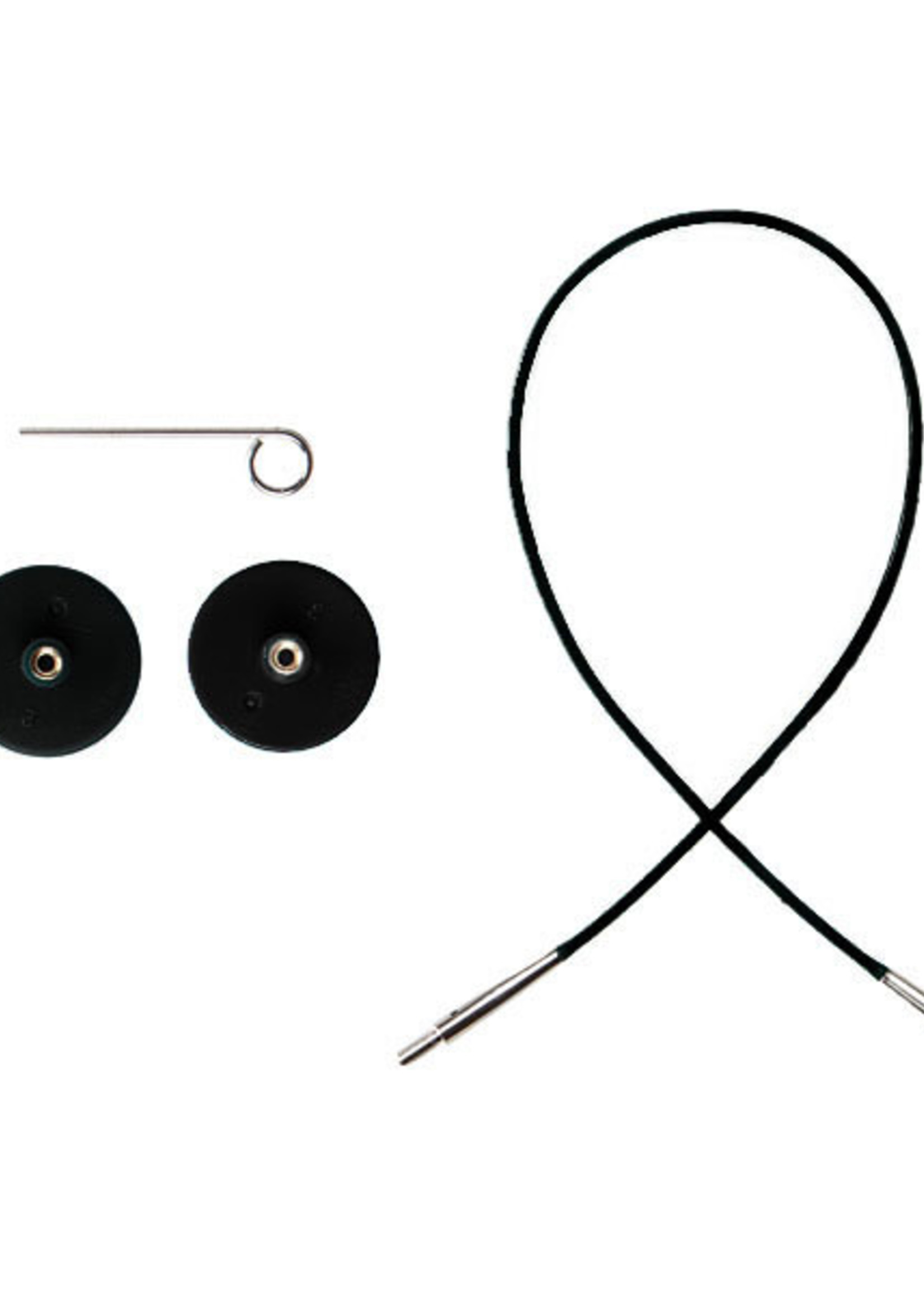 Knit Picks Knit Picks Interchangeable Cable - Black 24"