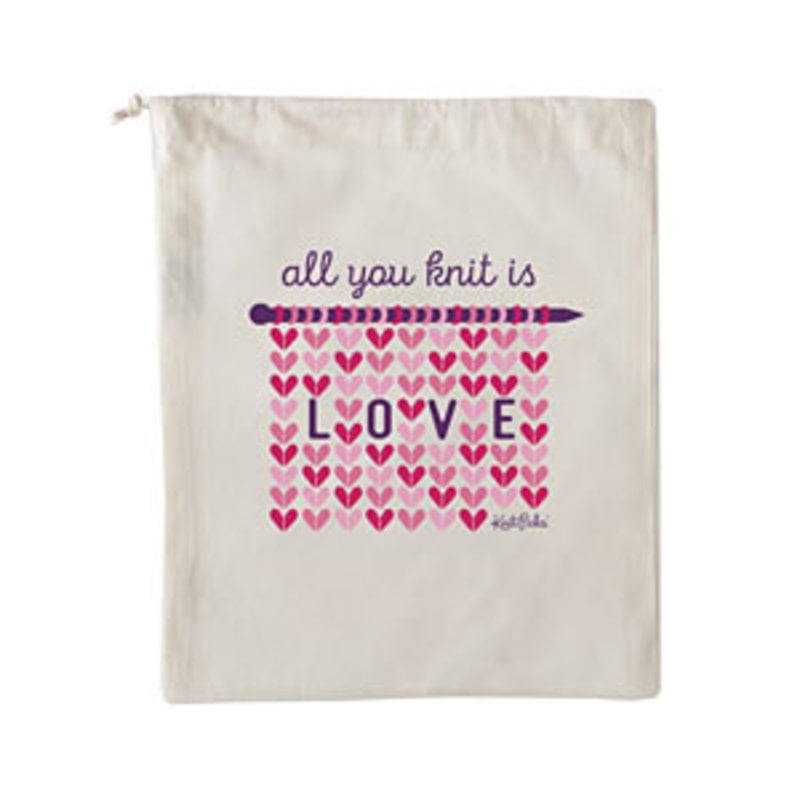 Knit Picks Knit Picks Project Bag - All You Knit is Love