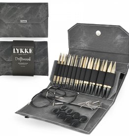 Lykke Needles Lykke Interchangeable Set - 5" Driftwood - Grey Denim Case