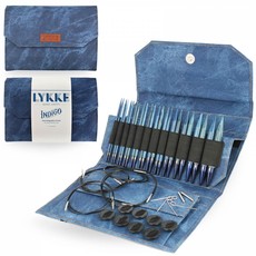 Lykke Needles Lykke Interchangeable Set - 5" Indigo Driftwood - Indigo Case