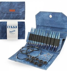 Lykke Needles Lykke Interchangeable Set - 5" Indigo Driftwood - Indigo Case