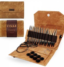 Lykke Needles Lykke Interchangeable Set - 5" Umber Driftwood - Umber Case