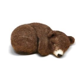 Crafty Kit Co. Needle Felting Kit - Sleepy Brown Bear