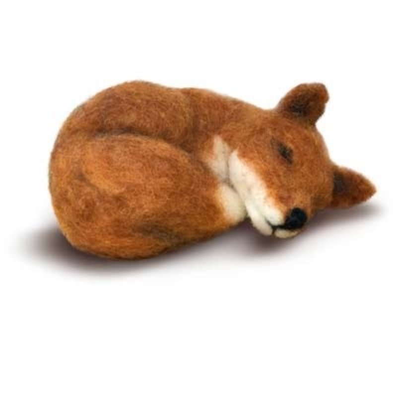Sleepy Fox Needle Felting Kit