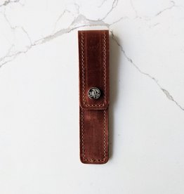 Thread and Maple Thread and Maple Leather Cable Needle Pouch - Whiskey