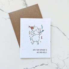 Thread and Maple Thread and Maple Eco Birthday Card "Woolly and Wild"