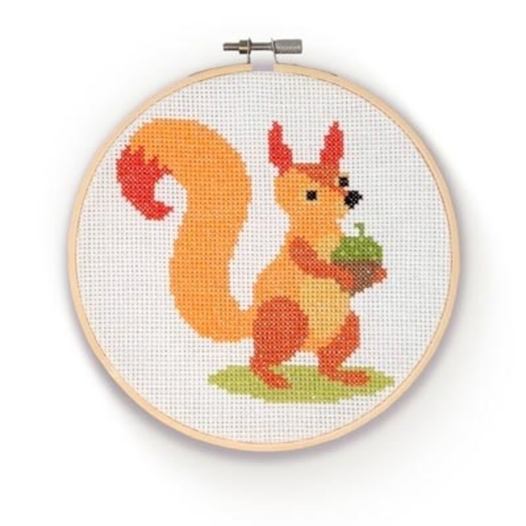 Crafty Kit Co. Cross Stitch Kit - Squirrel
