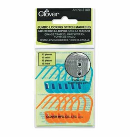 Clover Clover Jumbo Locking Stitch Markers - 12 count