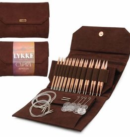 Lykke Needles Lykke Interchangeable Set - 5" Cypra - Brown Vegan Suede Case