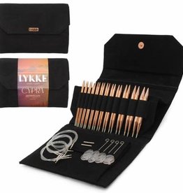 Lykke Needles Lykke Interchangeable Set - 5" Cypra - Black Vegan Suede Case