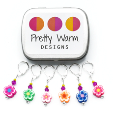 Pretty Warm Designs Pretty Warm Designs - Flower Crochet Stitch Marker