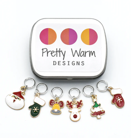 Pretty Warm Designs Pretty Warm Designs - Christmas Ring Stitch Markers