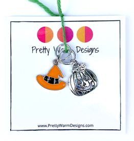 Pretty Warm Designs Pretty Warm Designs - Witch Hat and Jack-o-Lantern