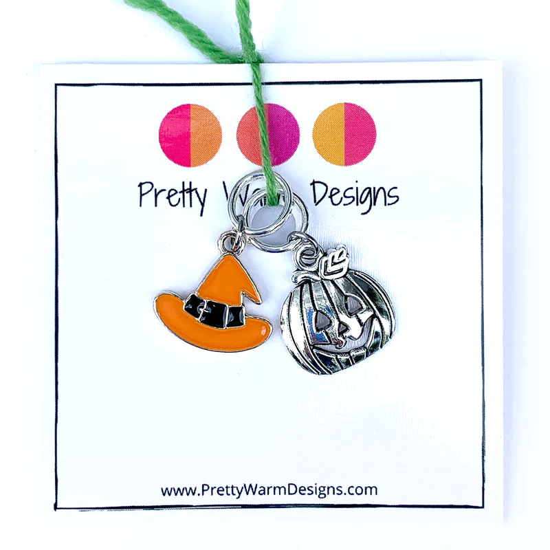 Pretty Warm Designs Pretty Warm Designs - Witch Hat and Jack-o-Lantern