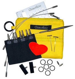 ChiaoGoo ChiaoGoo Shorties Interchangeable Set (5.5 mm - 8 mm), Yellow Case