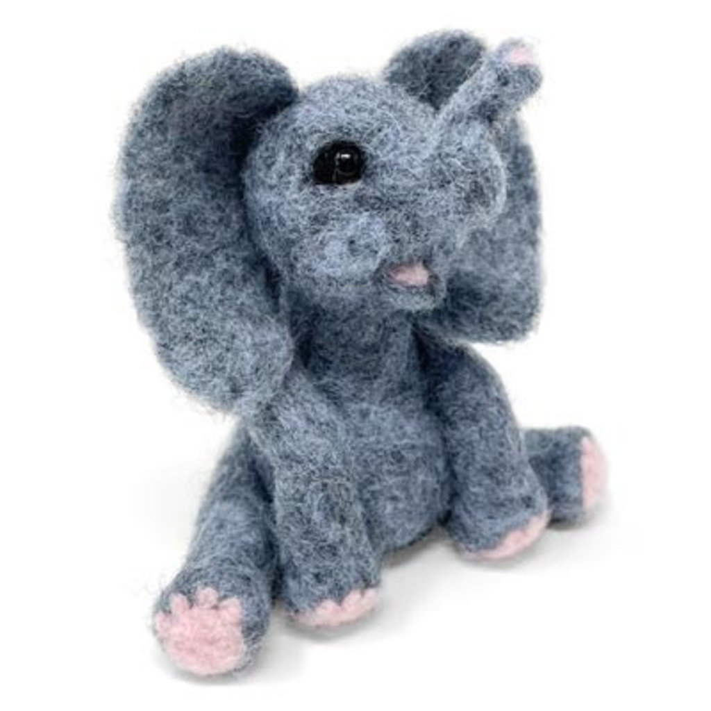 Crafty Kit Co. Needle Felting Kit - Baby Elephant