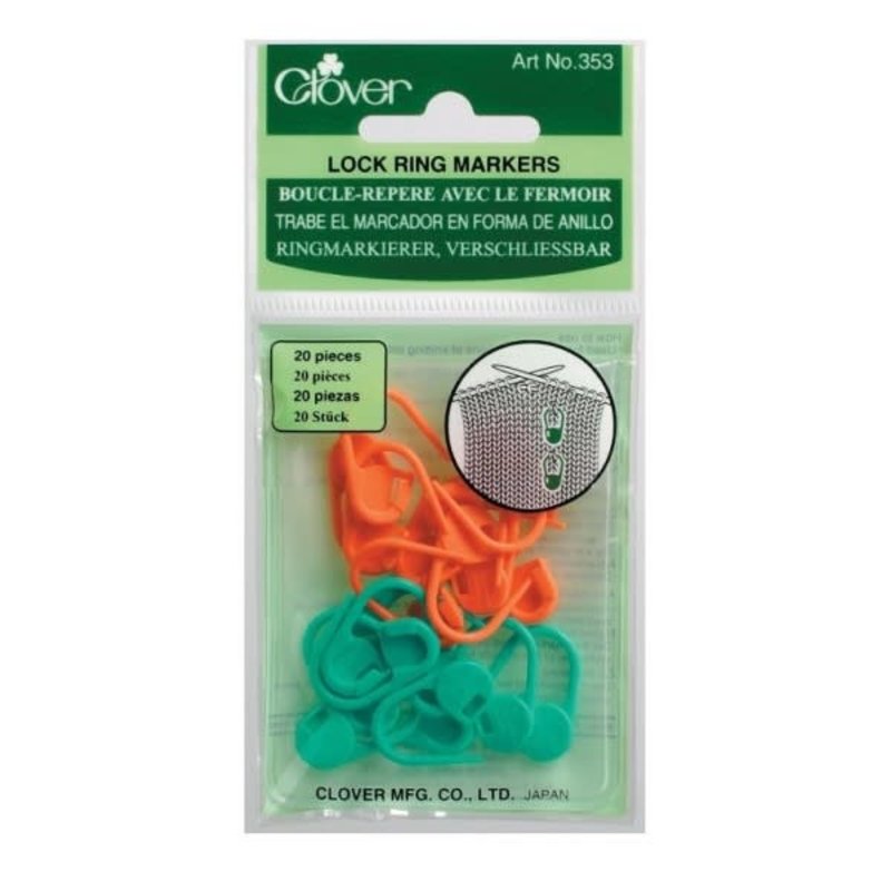 Clover Clover Locking Stitch Markers - 20 count