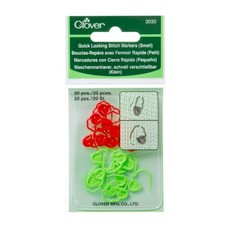 Clover Clover Quick Locking Stitch Markers (Small) - 20 count