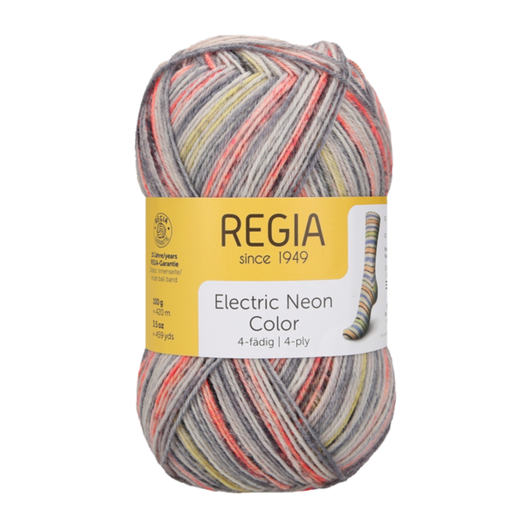 Regia Regia Electric Neon Color 4 Ply Sock Yarn