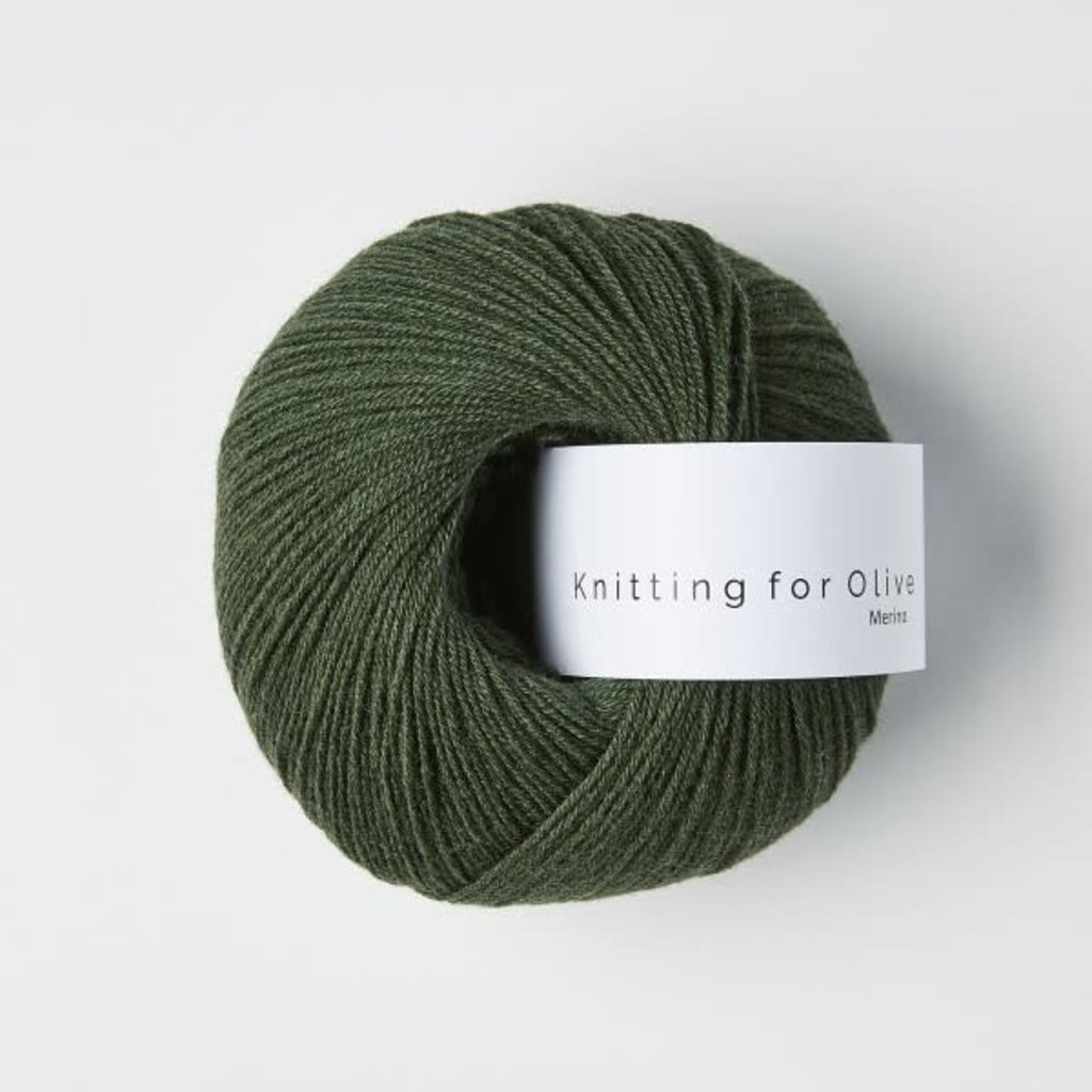 Merino Wool & Silk Leggings - Olive - 1-14y