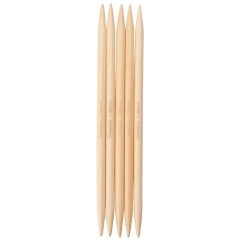 Premium Bamboo Double Point Needles - 5.0 mm US 8 - 8 Inches