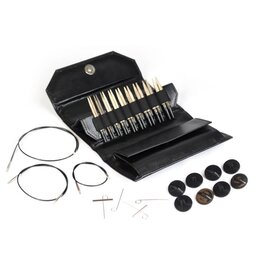 Lykke Needles Lykke Interchangeable Set - 3.5" Driftwood - Black Faux Leather Case