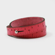 Wrist Ruler Leather Wrist Ruler 15" Hot Pink