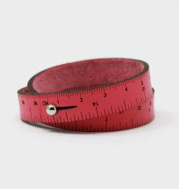 Wrist Ruler Leather Wrist Ruler 15" Hot Pink