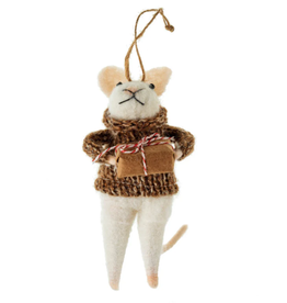 Indaba Felted Mouse Ornament - Gifting Gabriel Mouse