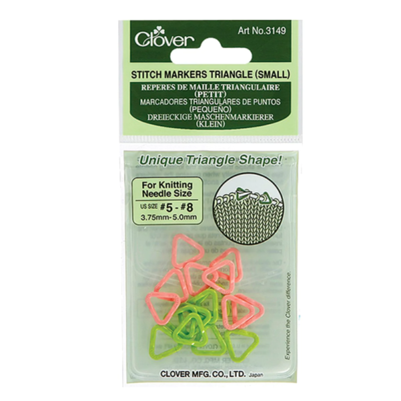 Clover Clover Stitch Markers Triangle Small